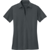 Custom Port Authority Womens Silk Touch Performance Polo. Steel Grey