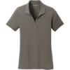 Custom Port Authority Womens Cotton Touch Performance Polo. Grey Smoke