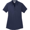 Custom Port Authority Womens Diamond Jacquard Polo. True Navy Blue