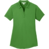 Custom Port Authority Womens Diamond Jacquard Polo. Vine Green