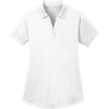 Custom Port Authority Womens Diamond Jacquard Polo. White