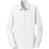 Custom Port Authority Womens Dimension Knit Dress Shirt. White