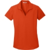 Custom Port Authority Womens Dry Zone Grid Polo. Autumn Orange