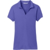 Custom Port Authority Womens Rapid Dry Mesh Polo. Iris Blue