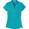 Custom Port Authority Womens Trace Heather Polo. Tropic Blue He