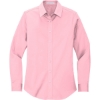 Custom Port Authority Womens Long Sleeve Easy Care Shirt. Light Pink