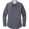 Custom Port Authority Womens Long Sleeve Easy Care Shirt. Steel Grey