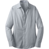 Custom Port Authority Womens Crosshatch Easy Care Shirt. Navy Frost