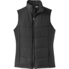 Custom Port Authority Womens Puffy Vest. Black