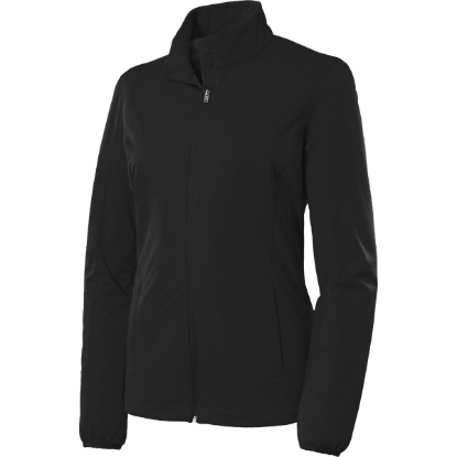 Custom Port Authority Womens Active Soft Shell Jacket. Deep Black