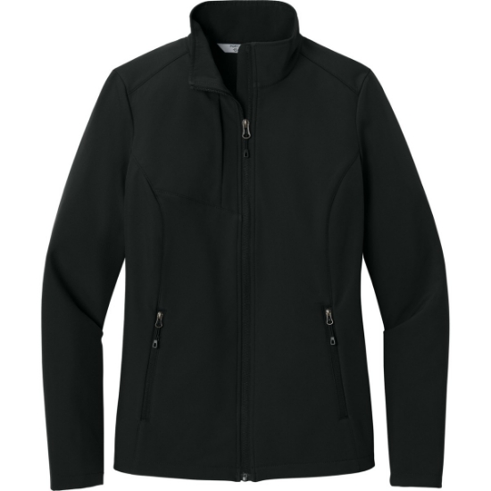 Custom Port Authority Womens C-FREE Core Soft Shell Deep Black