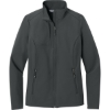 Custom Port Authority Womens C-FREE Core Soft Shell GreySteel