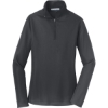 Custom Port Authority Womens Pinpoint Mesh 1/2-Zip . Battleship Gray