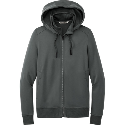 Custom Port Authority Womens Smooth Fleece Hooded Jacket Graphite Gray