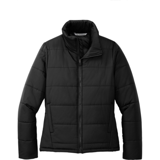 Custom Port Authority Womens Puffer Jacket Deep Black