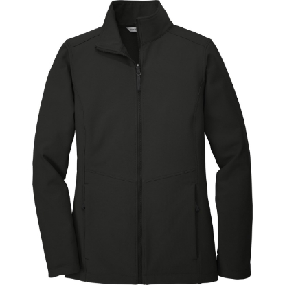 Custom Port Authority Womens Collective Soft Shell Jacket. Deep Black
