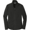 Custom Port Authority Womens Collective Smooth Fleece Jacket. Deep Black