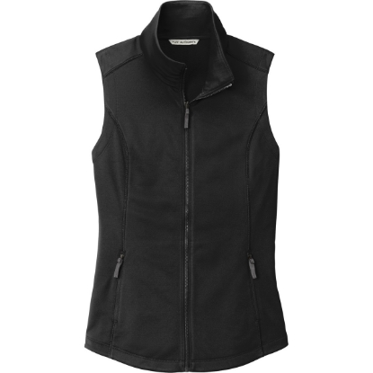 Custom Port Authority Womens Collective Smooth Fleece Vest Deep Black