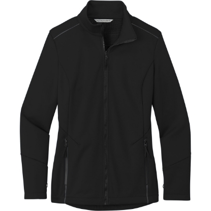 Custom Port Authority Womens Collective Tech Soft Shell Jacket Deep Black