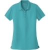 Custom Port Authority Womens Dry Zone UV Micro-Mesh Polo. Aquamarine Green