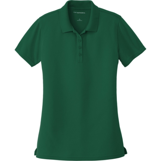Custom Port Authority Womens Dry Zone UV Micro-Mesh Polo. Deep Forest Green