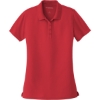 Custom Port Authority Womens Dry Zone UV Micro-Mesh Polo. Rich Red