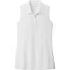 Custom Port Authority Womens Dry Zone UV Micro-Mesh Sleeveless Polo White
