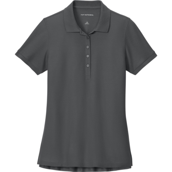 Custom Port Authority Womens Wearever Signature Pique Polo StormGrey