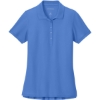 Custom Port Authority Womens Wearever Signature Pique Polo Ultramarine Blue