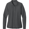 Custom Port Authority Womens Wearever Signature Pique Long Sleeve Polo StormGrey