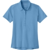 Custom Port Authority Womens Wearever Performance Pique Polo Carolina Blue