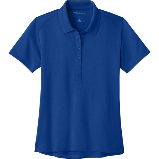 Custom Port Authority Womens Wearever Performance Pique Polo True Royal