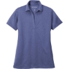 Custom Port Authority Womens Heathered Silk Touch Performance Polo. Royal Blue Heather