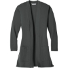 Custom Port Authority Womens Concept Long Pocket Cardigan . Grey Smoke