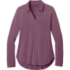 Custom Port Authority Womens Luxe Knit Button Tunic Purple Mist
