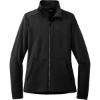 Custom Port Authority Womens Accord Stretch Fleece Full-Zip Black
