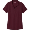 Custom Port Authority Womens EZPerformance Pique Polo. Maroon