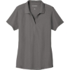 Custom Port Authority Womens EZPerformance Pique Polo. Sterling Grey