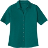 Custom Port Authority Womens City Stretch Top. Dark Teal Blue