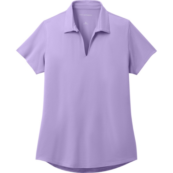 Custom Port Authority Womens City Stretch Polo Bright Lavender Purple
