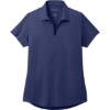 Custom Port Authority Womens City Stretch Polo River Blue Navy