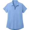 Custom Port Authority Womens City Stretch Polo Swiss Blue