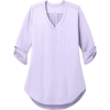 Custom Port Authority Womens City Stretch 3/4-Sleeve Tunic Bright Lavender Purple