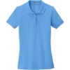 Custom Port Authority Womens EZCotton Polo. Azure Blue