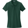 Custom Port Authority Womens EZCotton Polo. Green Glen
