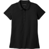 Custom Port Authority Womens SuperPro React Polo. Deep Black