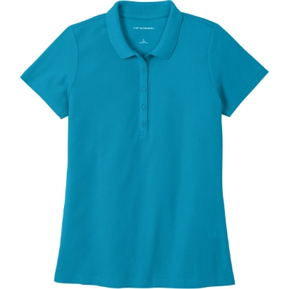 Custom Port Authority Womens SuperPro React Polo. ParcelBlue