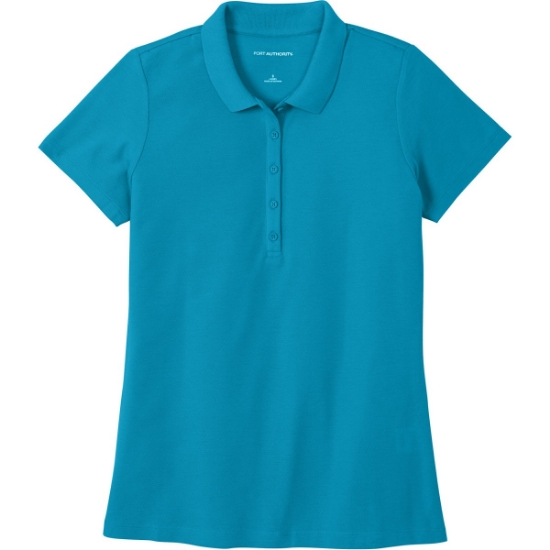 Custom Port Authority Womens SuperPro React Polo. ParcelBlue