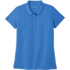 Custom Port Authority Womens SuperPro React Polo. Strong Blue