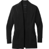Custom Port Authority Womens Microterry Cardigan Deep Black